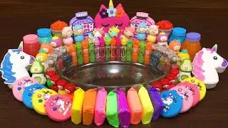 Satisfying Rainbow Unicorn Slime Live &ndash; Mixing Random Things!