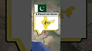 Different Countries that can Fit Inside India Map #shorts