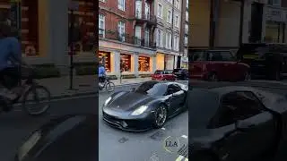 Luxury Cars | BLACK PORSCHE WITH GREEN BRAKES  #shorts #luxury #car