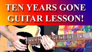 TEN YEARS GONE GUITAR LESSON How To Play TEN YEARS GONE By Led Zeppelin #ledzeppelin #jimmypage