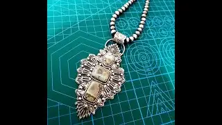 Part 1 - Making of the Red River Turquoise Stamped Silver Pendant