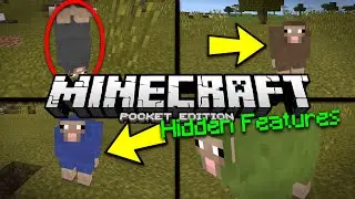 Minecraft PE 0.15.0 Hidden Feature - UPSIDE DOWN MOB / RAINBOW SHEEP MCPE Trick (Pocket Edition)