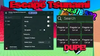 Escape Tsunami For Brainrots Script - TELEPORT TO ZONE, AUTOFARM, AUTO COLLECT, WORK PC & MOBILE