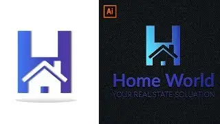 How To Design a Real Estate Logo in Adobe Illustrator || Easy & Simple Tricks