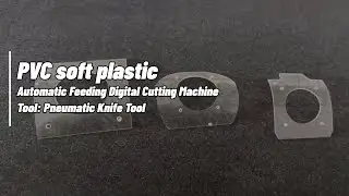 Transparent PVC soft plastic cutting machine with pneumatic knife tool