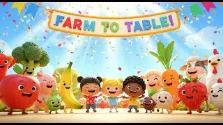 Farm to Table Food Song for Kids | Healthy Food Song, Nursery Rhymes, Baby Songs & Kids Music 🌾🍎