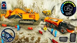 Snow Plow Heavy Excavator Simulator - Construction Vehicles Driving | Android Gameplay