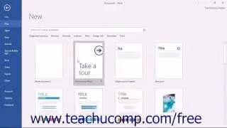 Word 2016 Tutorial Creating New Documents Microsoft Training
