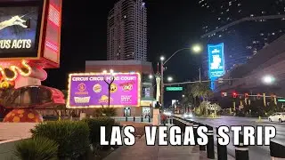 Night Walks On North End of Vegas Strip 2025 | Casino Filming Location, Vegas Sphere Drive By & More
