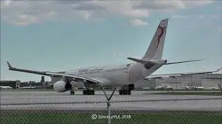 TS-IFN  Tunisair  A330-243  Taxi & Takeoff from Montreal Airport (YUL) / May 5, 2018