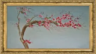 Sakura Serenity: Delicate Cherry Blossoms 4K Wallpaper | Zen Floral Art for Frame TV