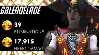 GALE INSANE ASHE! 39 ELIMS! [ OVERWATCH SEASON 18 TOP 500 ]
