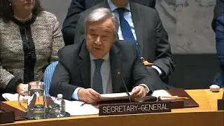UN Chief on Post-conflict reconstruction and peace, security and stability