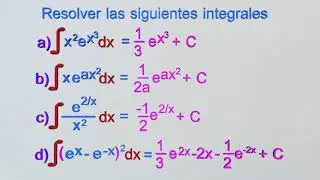 Integral 15 | integración de funciones exponenciales e^x