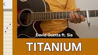Titanium  | EC Guitar Tutorial | David Guetta Ft. Sia