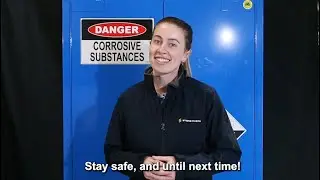 How to identify and safely clean spills in a corrosive chemical cabinet