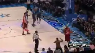 NBA All Star Game 2012 - Dwayne Wade Broken Nose Kobe