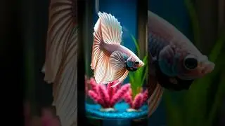 White Colour Betta Fish 🐠 #shorts