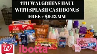 OMG 4TH WALGREENS HAUL PLUS IBOTTA CASH SPLASH BONUS 😍// ALL FREE + $9.13 MM 💃
