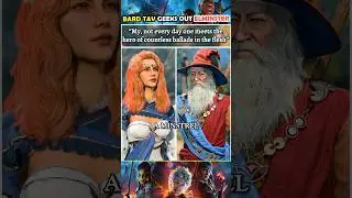 When a bard geeking out at Elminster in Baldur's Gate 3