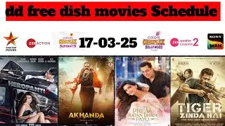 DD Free Dish Hindi Movie Schedule 17 March 2025 || DD Free Dish New Update 17 March