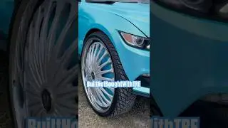 32 Inch Dub Floaters On Mustang #builtnotboughtwithtre #whips #automobile #floaters #rickrosscarshow