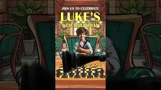 Chess Theme Birthday Invitation | Custom Animated Invitation Design