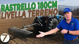 Rastrello per Trattore come Spianare Livellare il terreno Landini REX080GT