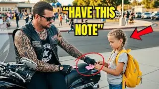 Little Girl Left a Note on a Hells Angels Bike &mdash; What He Read Left Him Speechless  