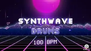 Synthwave drums loops - 100 BPM