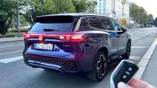 VW TAYRON 2025 - relaxed SUNSET POV drive (cool ATMOSPHERES, driving modes)