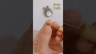 Totoro charm #tutorial #diy #clay #craft #shortvideo #totoro #charm #shorts