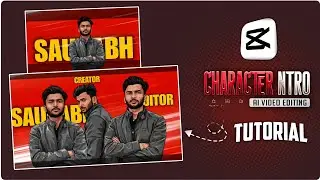 Instagram Trending Character Intro Video Editing Trending AA23 Edit tutorial In CapCut | 3D imege 