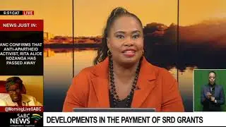 Social Development Minister Lindiwe Zulu on latest developments on the social relief grant
