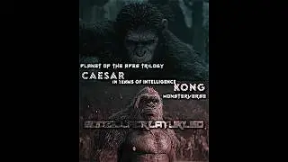 Caesar vs Kong (In terms of Intelligence)|| #godzillaedit #debate #edit #fypシ゚ #wisedit #shorts