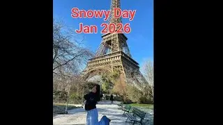 Paris, FRANCE 🇲🇫 : Snowy Day . Congratulations My Son.. January 2026.