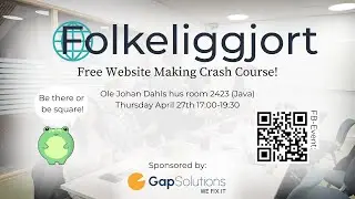 Free Website Making Crash Course (Live from Oslo!)