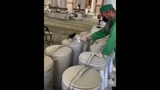Simple act of kindness may lead him to Jannah Beautiful scenes at Masjid Nabawi Subhanallah #shorts