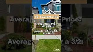 Top 3 Utah Cities to invest in #utahrealestate  #realestateinvestingtips   #realestateinvesting