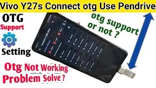 Vivo Y27s otg support setting // connect otg use pendrive