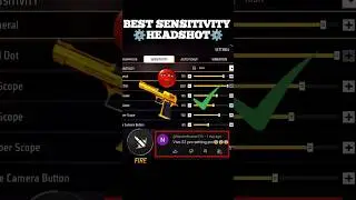 Free Fire Headshot Sensitivity Setting ⚙️ ✅ Desert Eagle Best Sensitivity || Free Fire Max 🔥