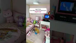 Satisfying Care Bear Themed Bedroom With Miniature Toy | Doll House #shortsfeed #shorts #asmr #viral
