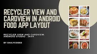 RecyclerView in Android #1 | Layout design for recycler view | Android studio java