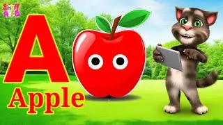 Phonics Song 2 with TWO Words in 3D - A For Apple🍎🍏- ABC Alphabet Songs with Sounds for Children's