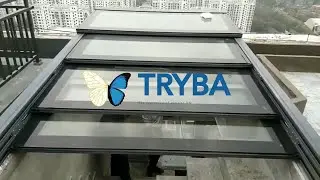 Aluminum Electric Sliding Skylight | Modern Roof Window by TRYBA