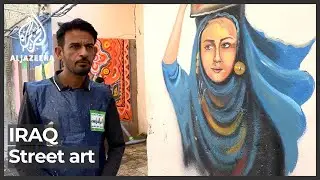Iraqi artists transform old neighbourhood into open-air art gallery