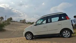 Mahindra quanto off road || mahabar Barmer sand dunes || with funny mini blogger 😁