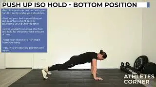 Push Up Iso Hold - Bottom Position