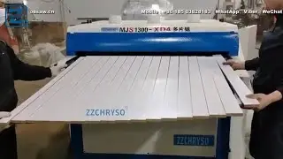 How to cut the panel board with multiple rip saw machine?