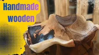 Handmade wooden container -Walnut wood